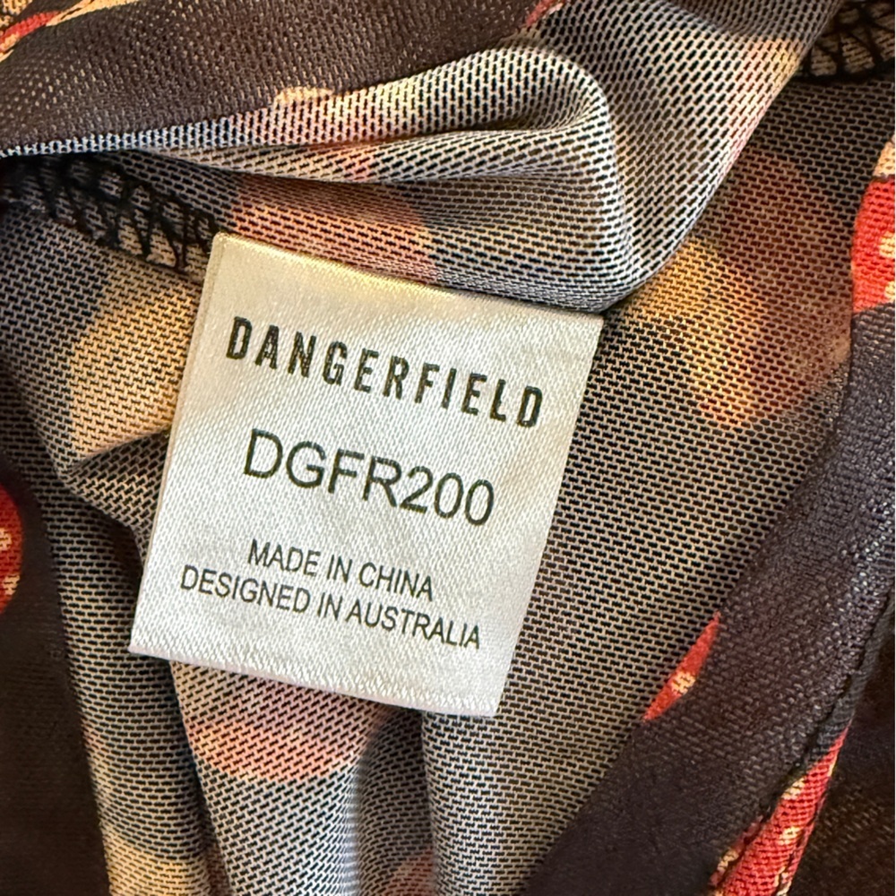 Dangerfield Mushroom Mesh Top Women’s Size 8 - Picture 9 of 16